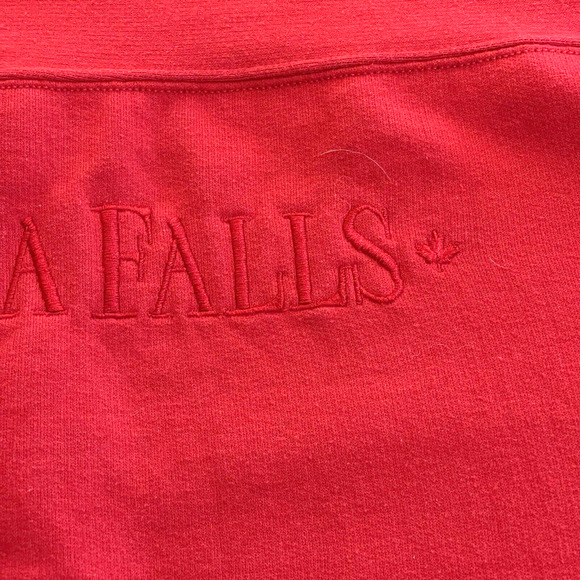 Niagara Falls Sweatshirt Adult Extra Large Red Canadian Crewneck Embroidered - Picture 4 of 9